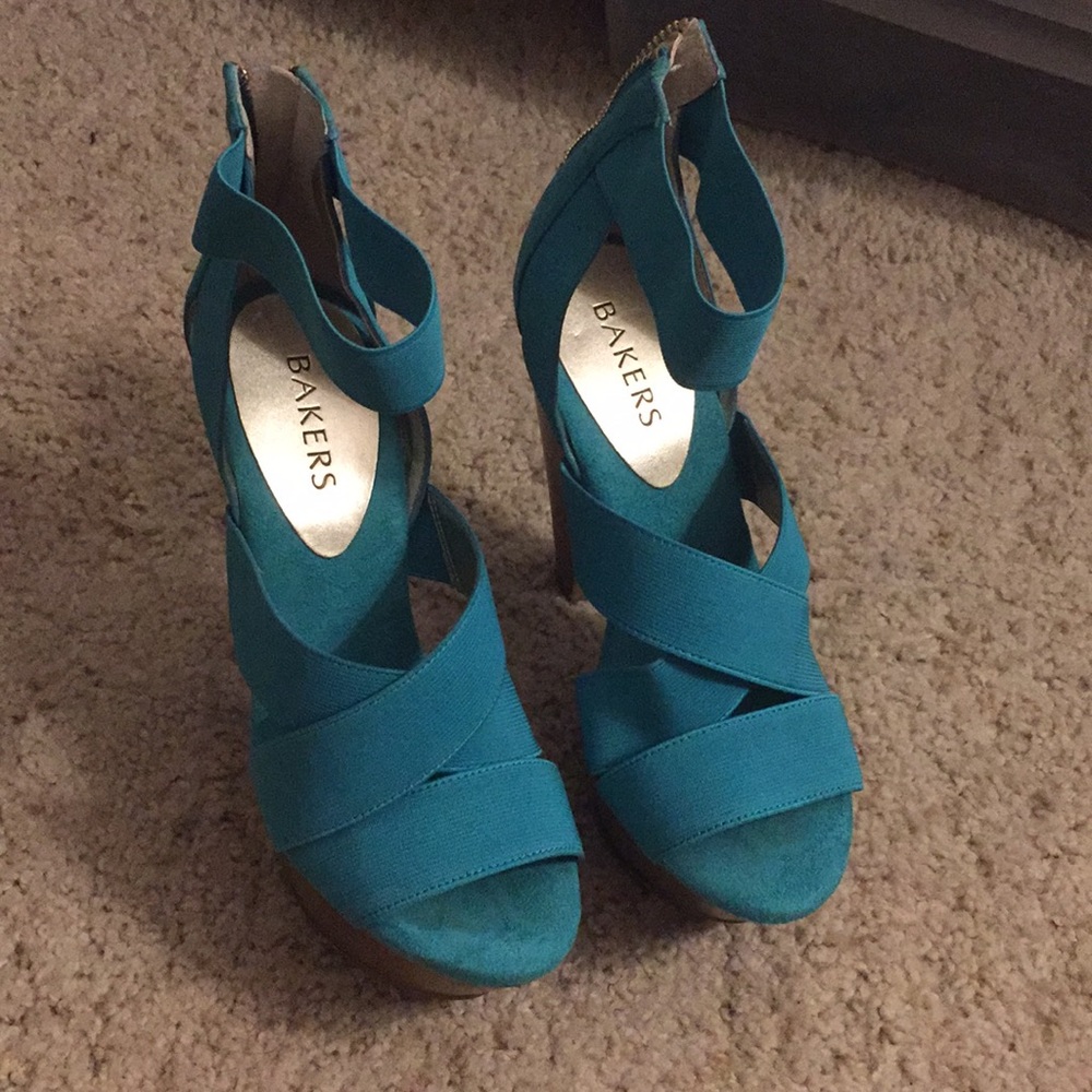 Bakers Brand turquoise heel